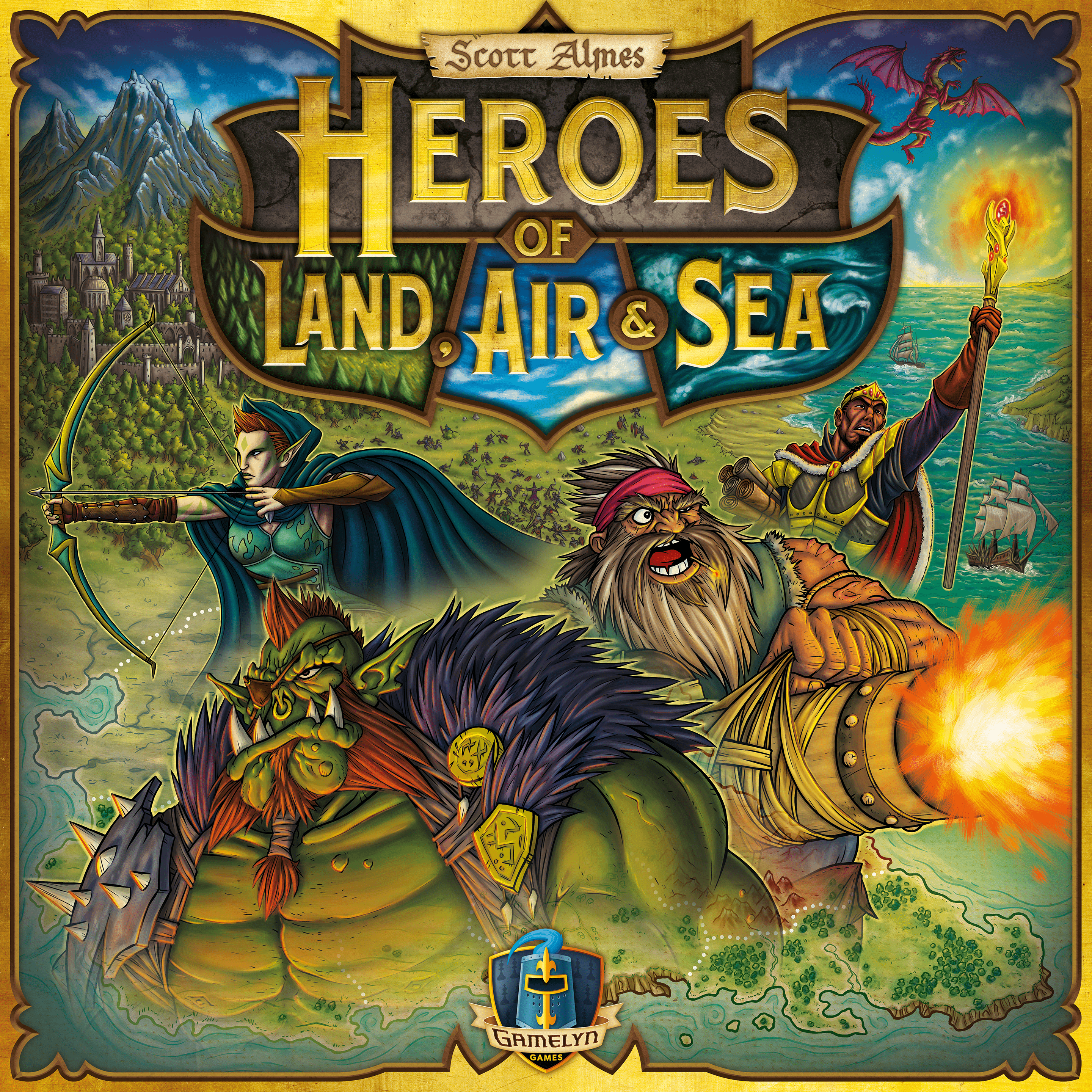 Jaquette de Heroes of Land, Air & Sea