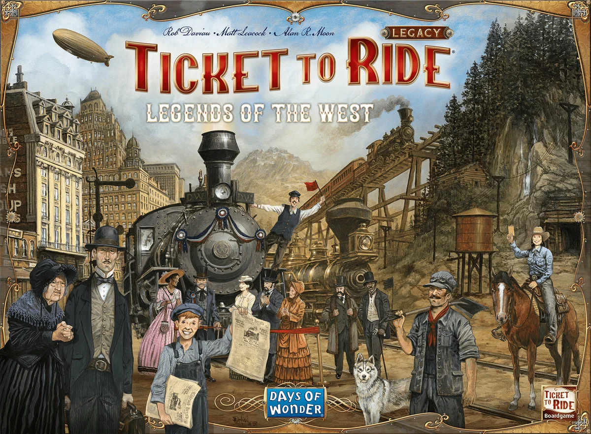 Jaquette de Les Aventuriers du Rail Legacy: Légendes de L'Ouest
