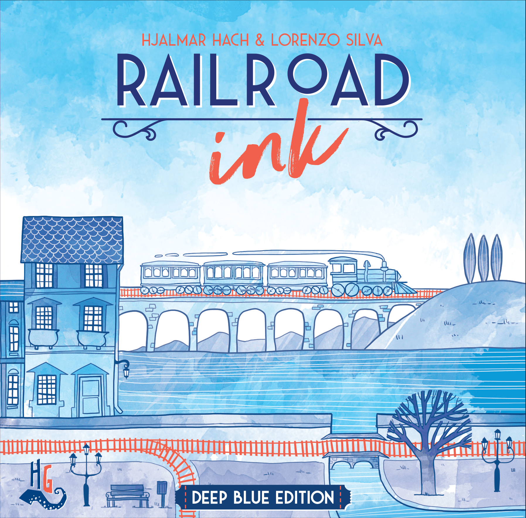 Jaquette de Railroad ink: Edition grand bleu