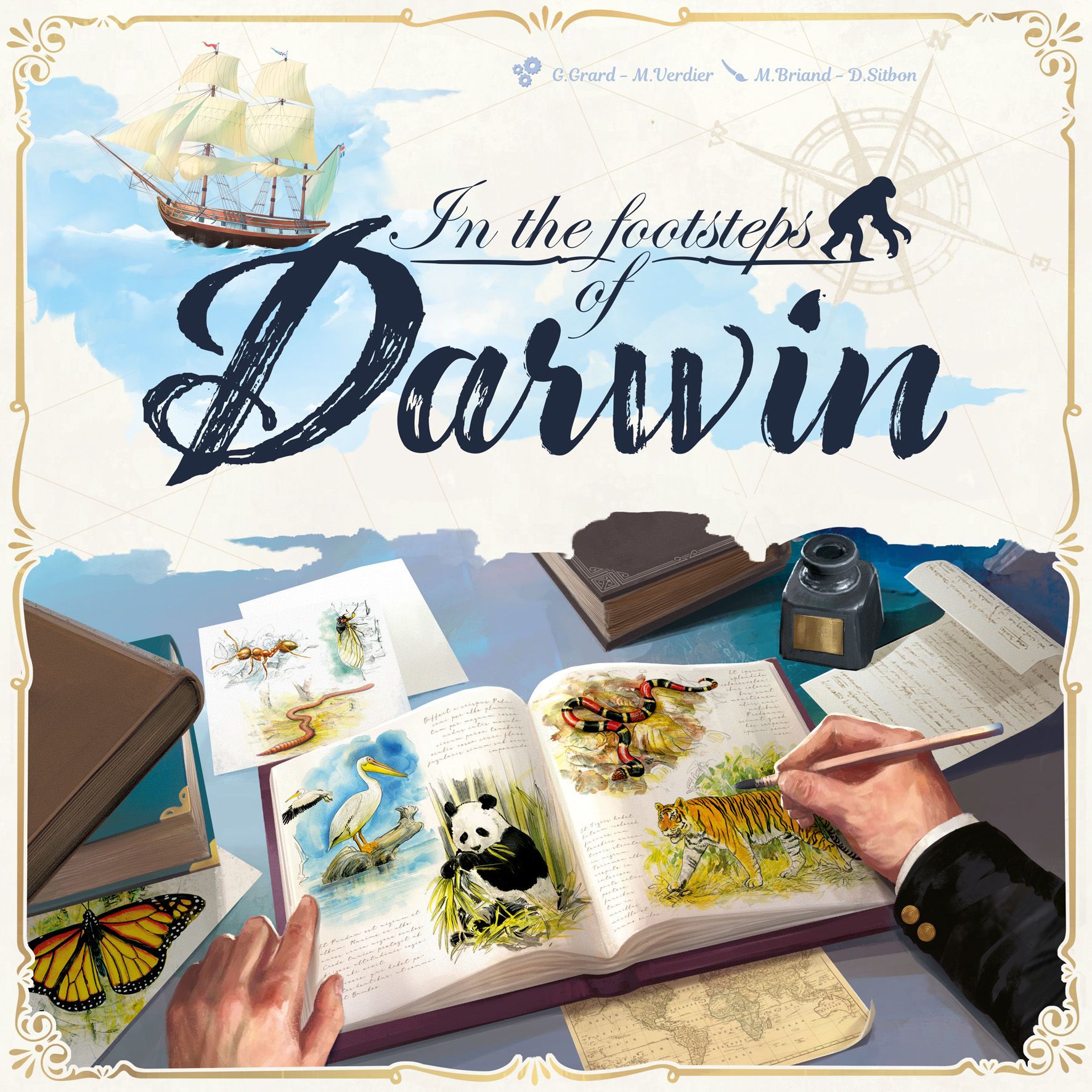Jaquette de Sur les Traces de Darwin