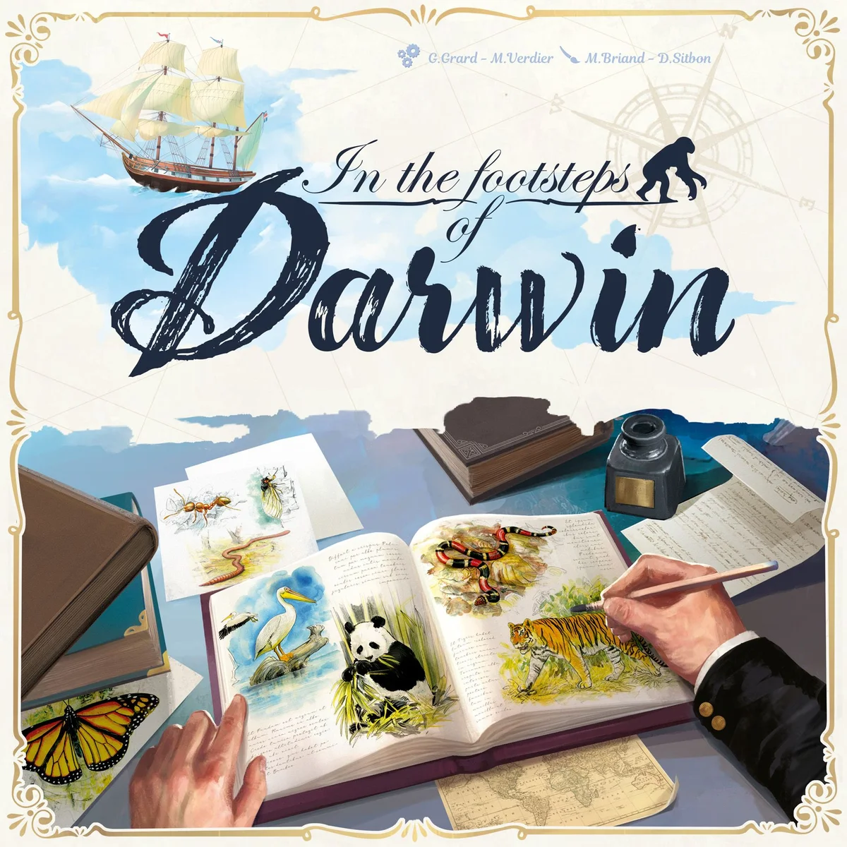 Jaquette de Sur les Traces de Darwin