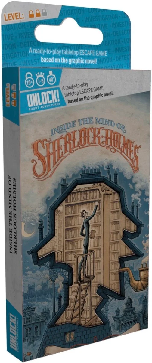 Jaquette de Unlock!: Miniaventuras – En la cabeza de Sherlock Holmes