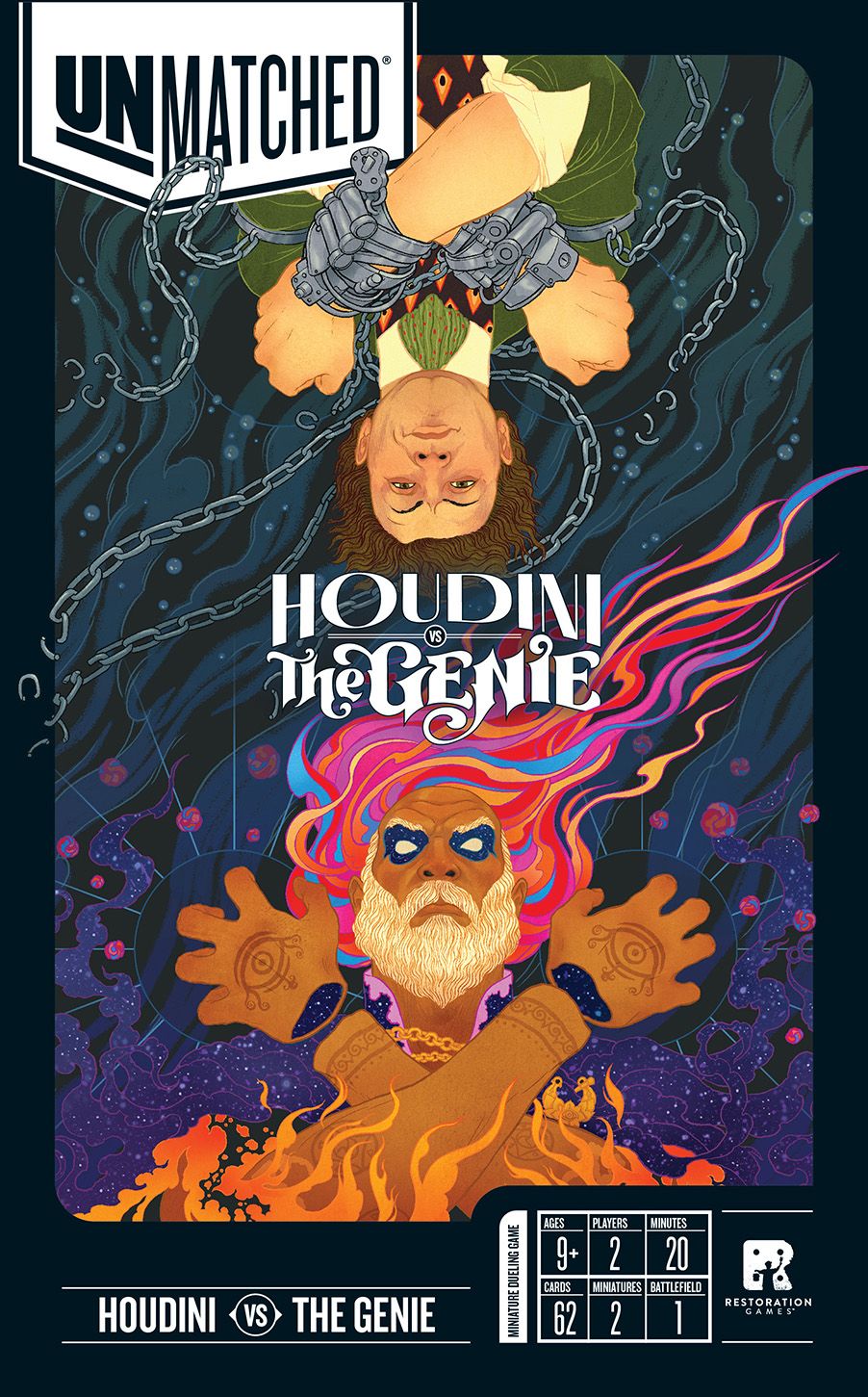 Jaquette de Unmatched: Houdini vs De Geest uit de Lamp